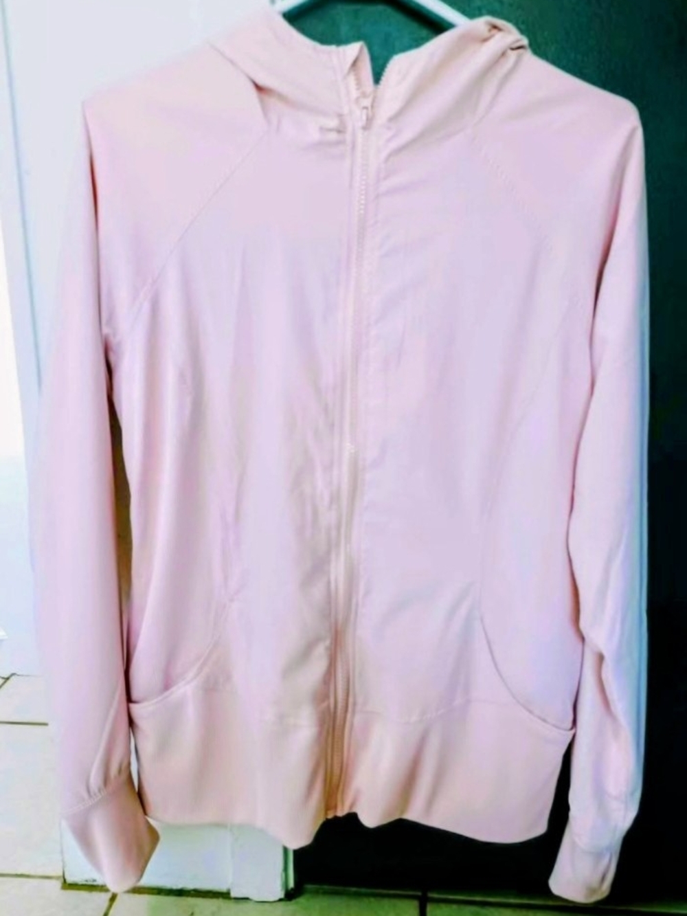 RBX Light Pink Hooded Zip-Up Jacket, Never Worn